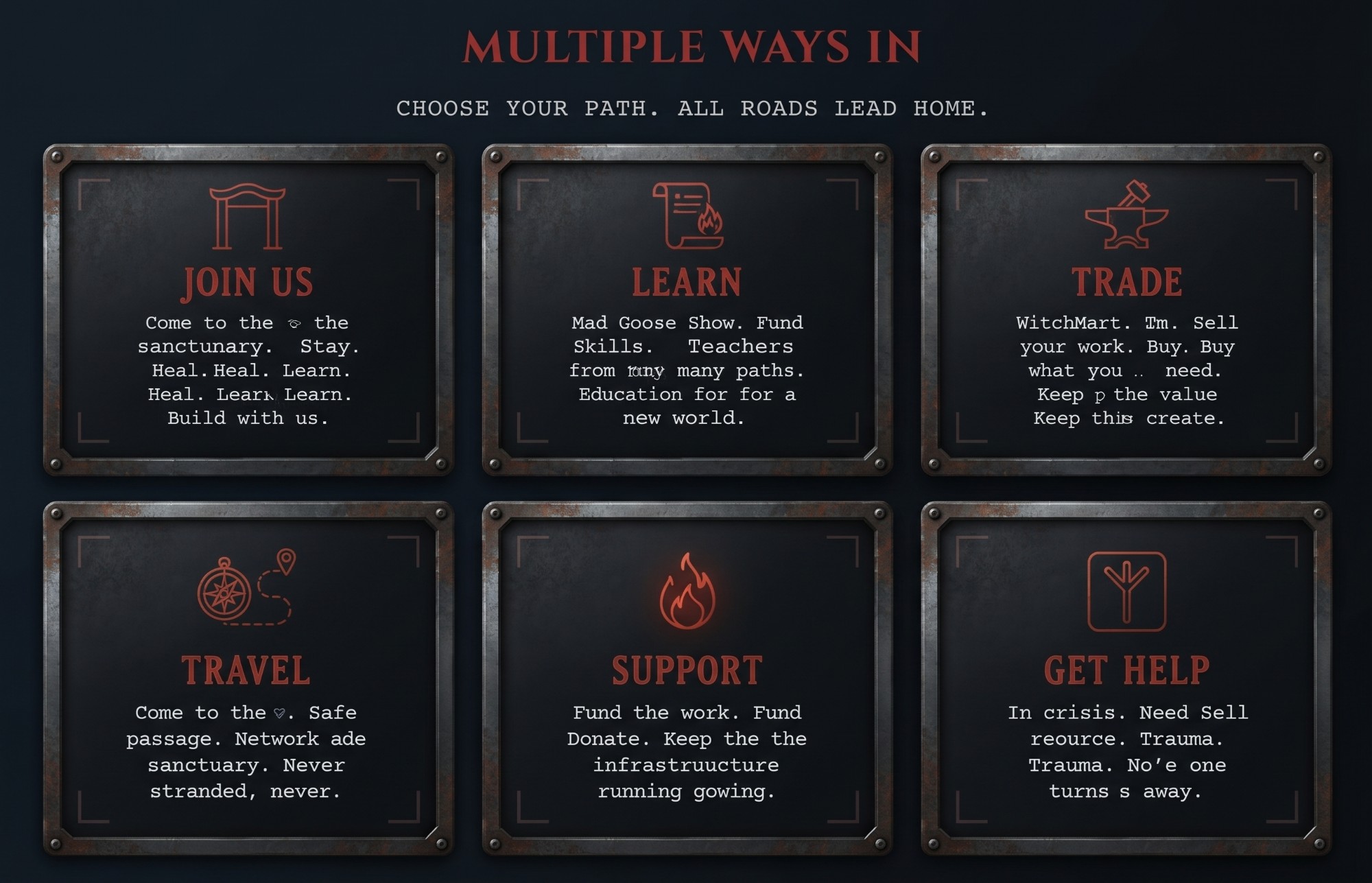 Multiple Ways In - Find Your Path
